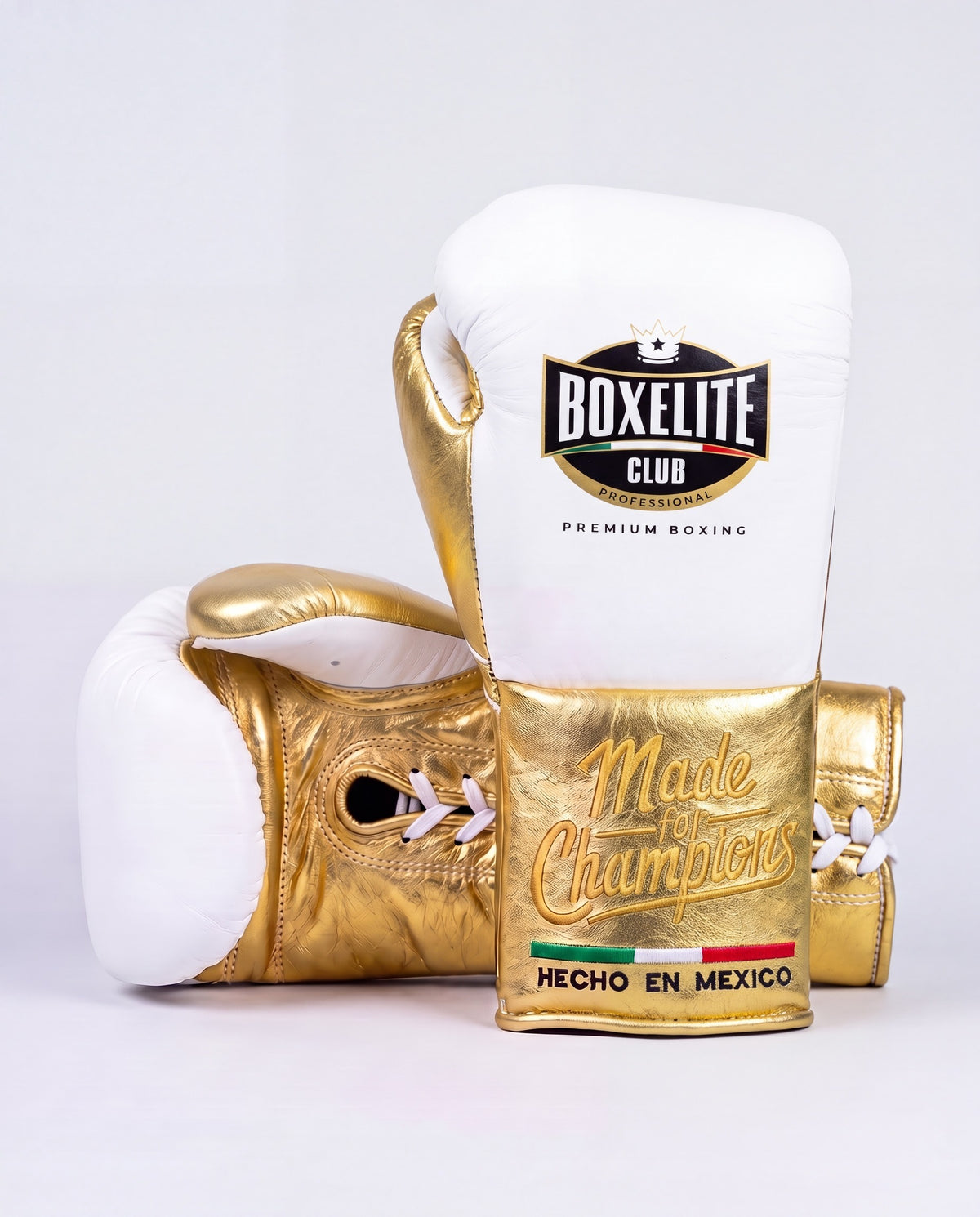 White & Gold 16oz Training Gloves