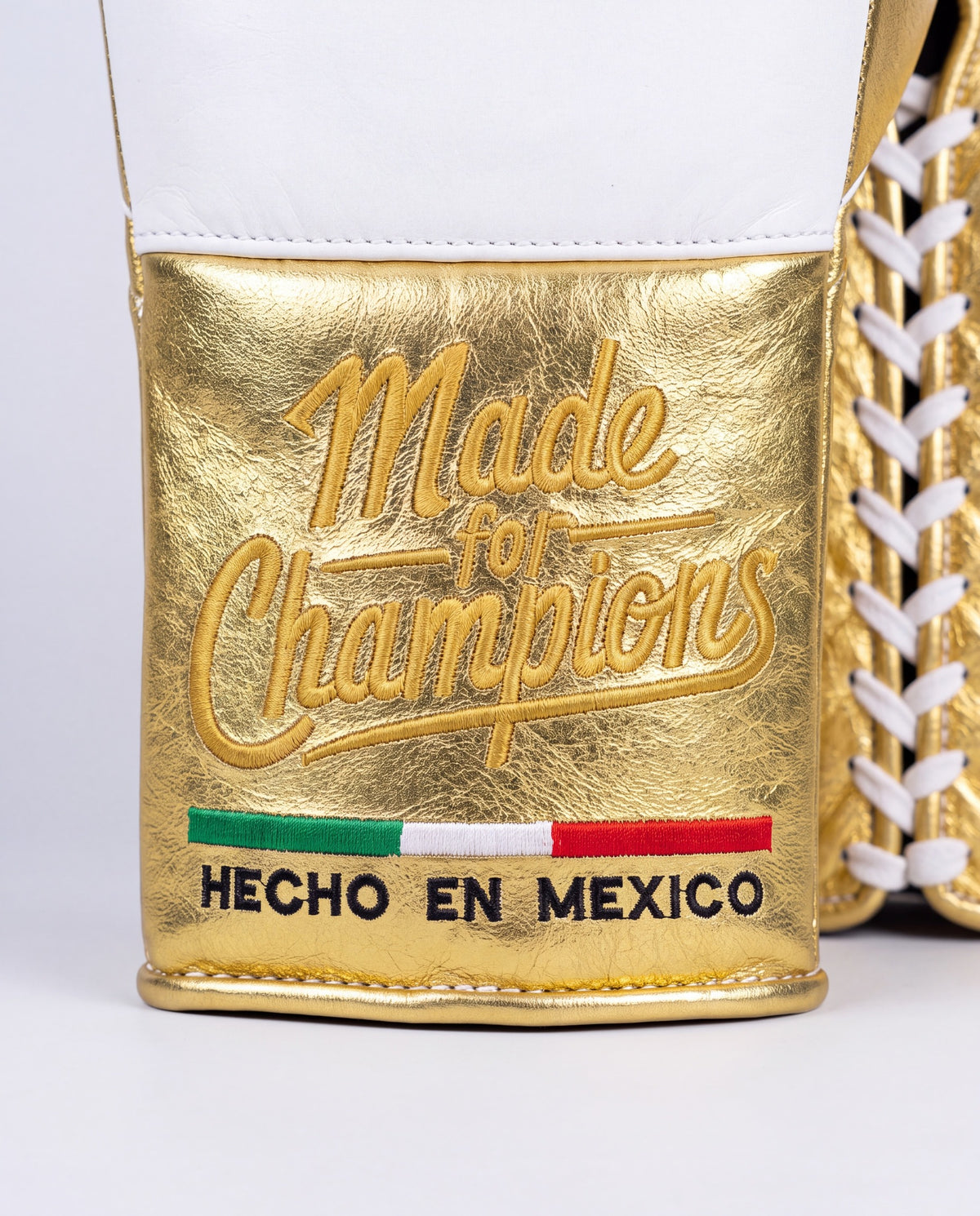 White & Gold 16oz Training Gloves