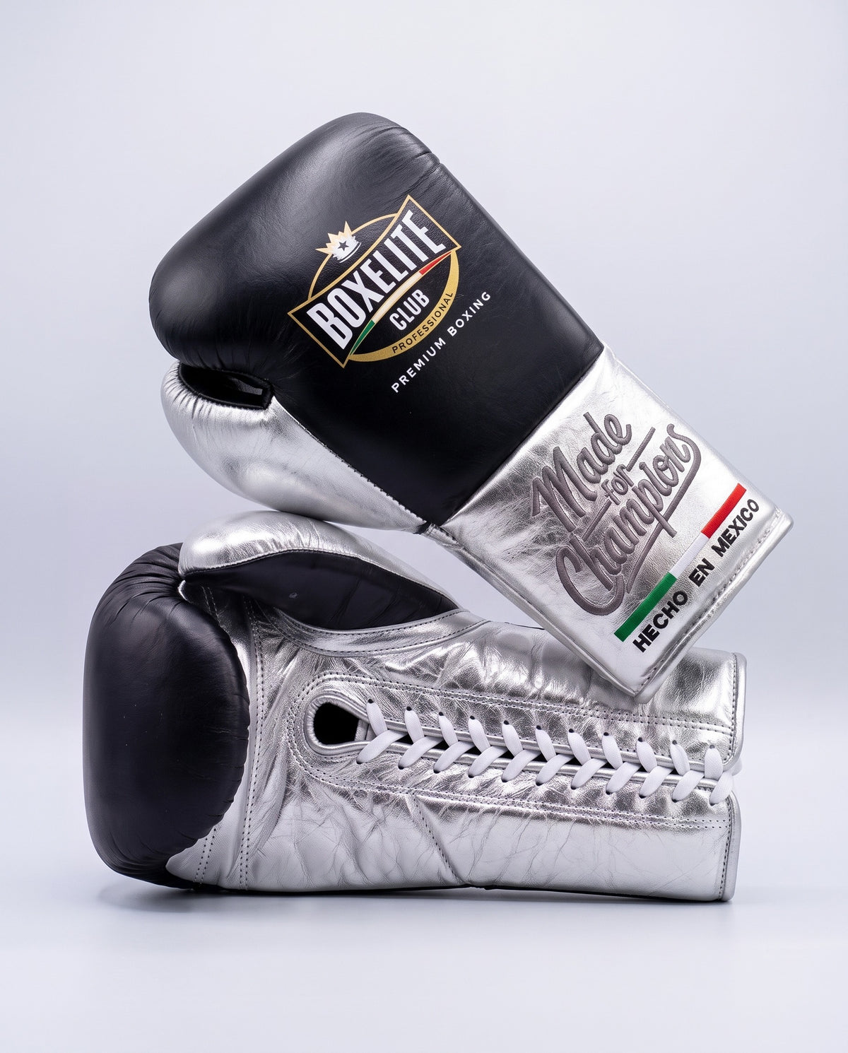 Black & Silver 16oz Training Gloves