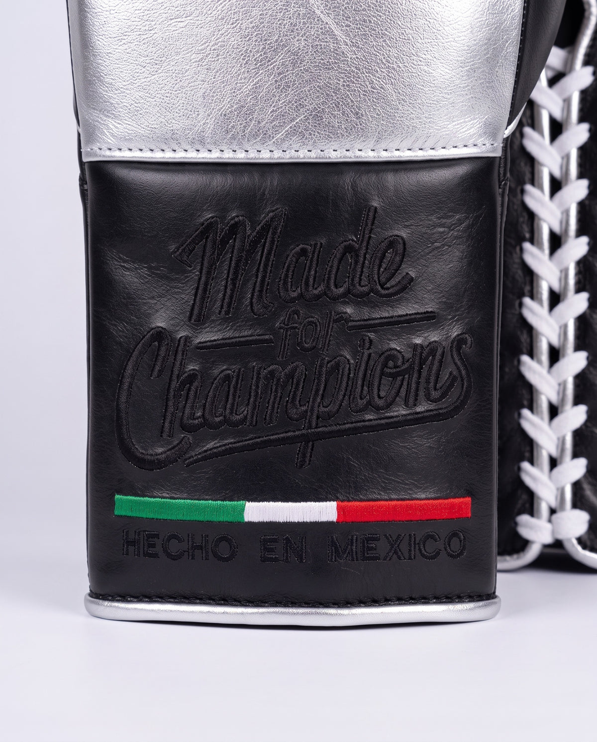 Silver & Black 12oz Training Gloves