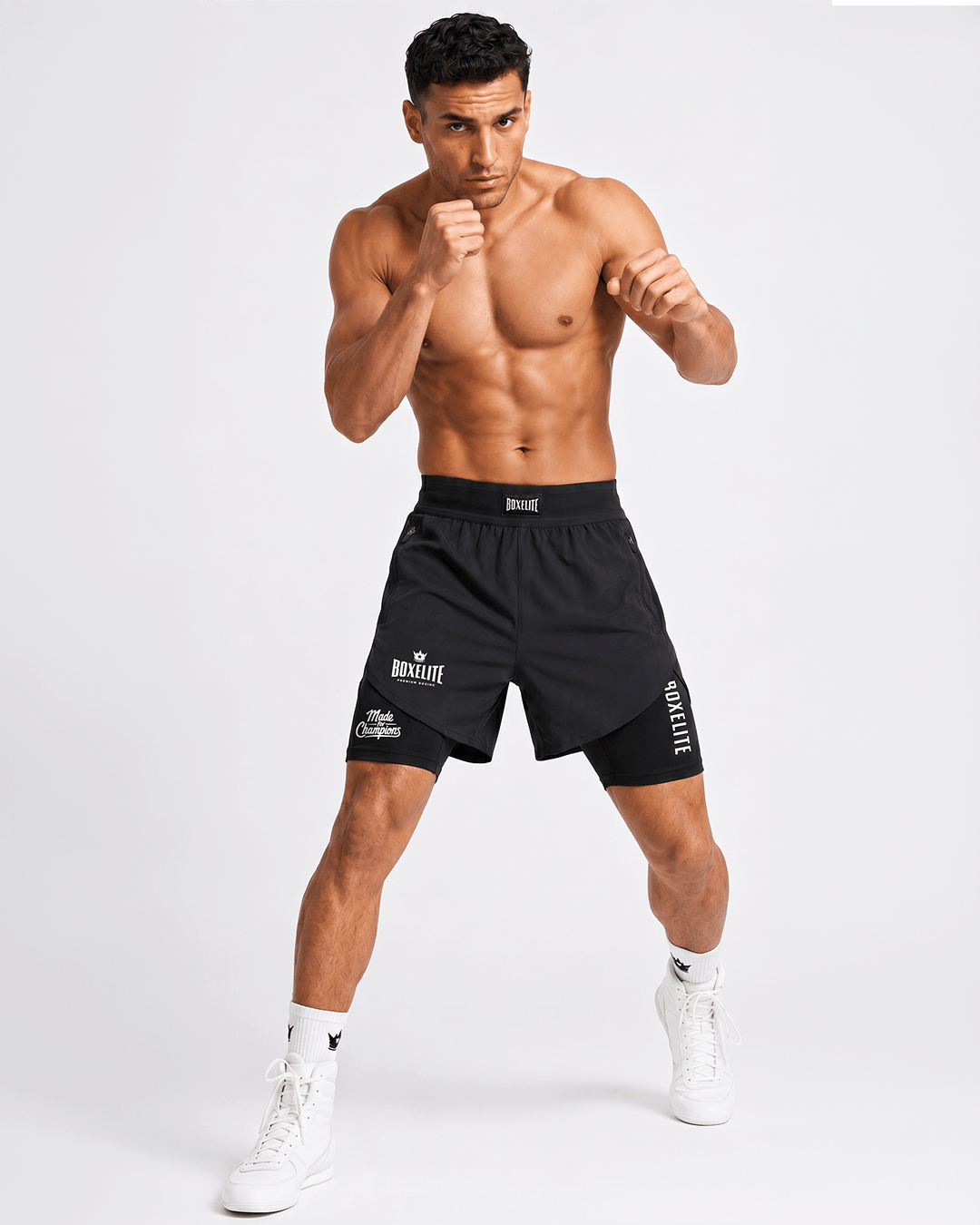 FIGHTKNIT 2-in-1 Boxing Shorts