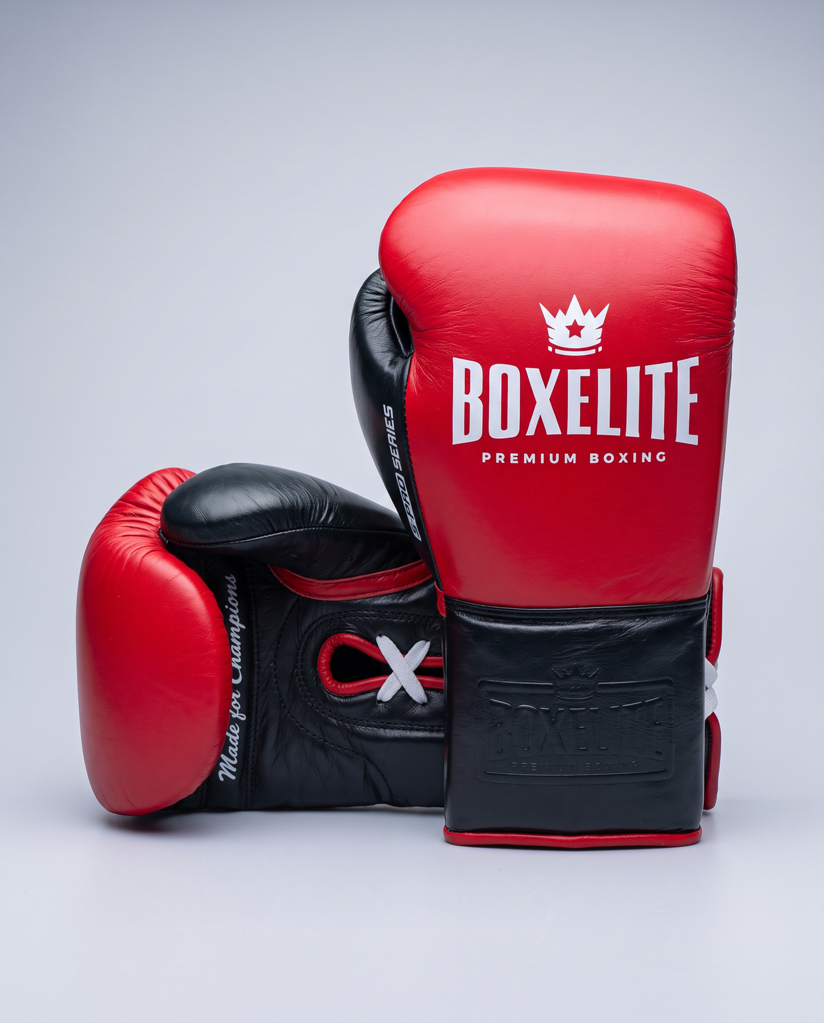 BOXELITE S-Pro Training Gloves — Red/Black, Laces