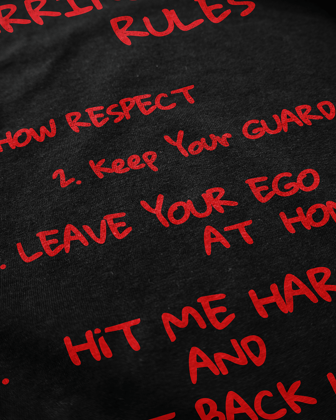 Sparring Rules Black T-Shirt