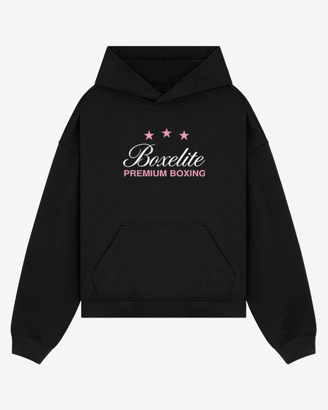 Stars Premium Boxing Black Hoodie - front