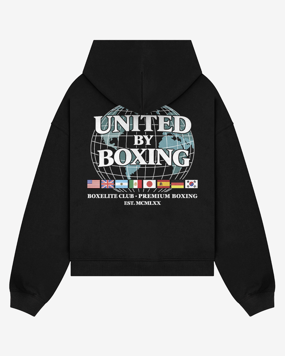 Worldwide Black Hoodie - back print