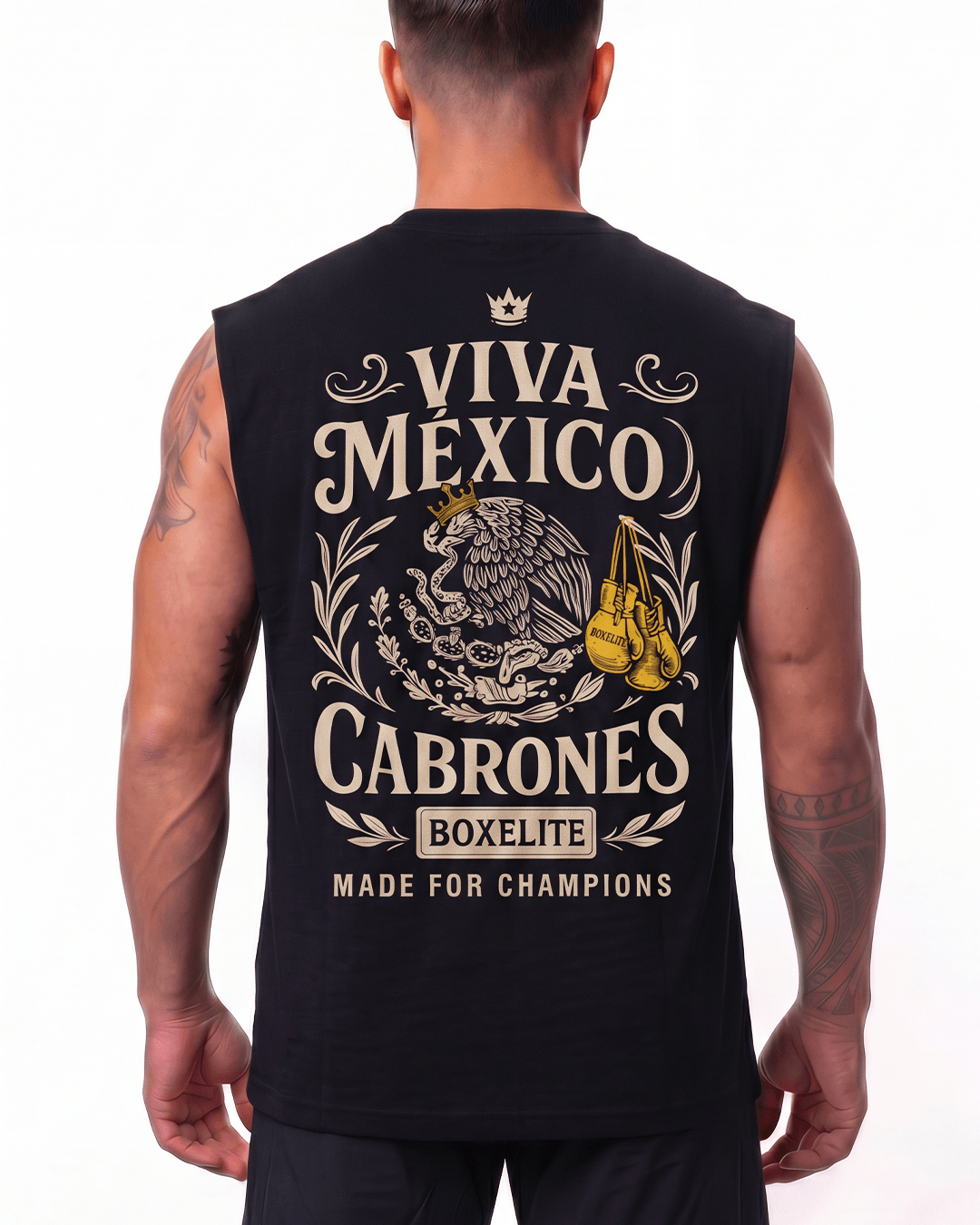 Viva Mexico Cabrones Black Tank