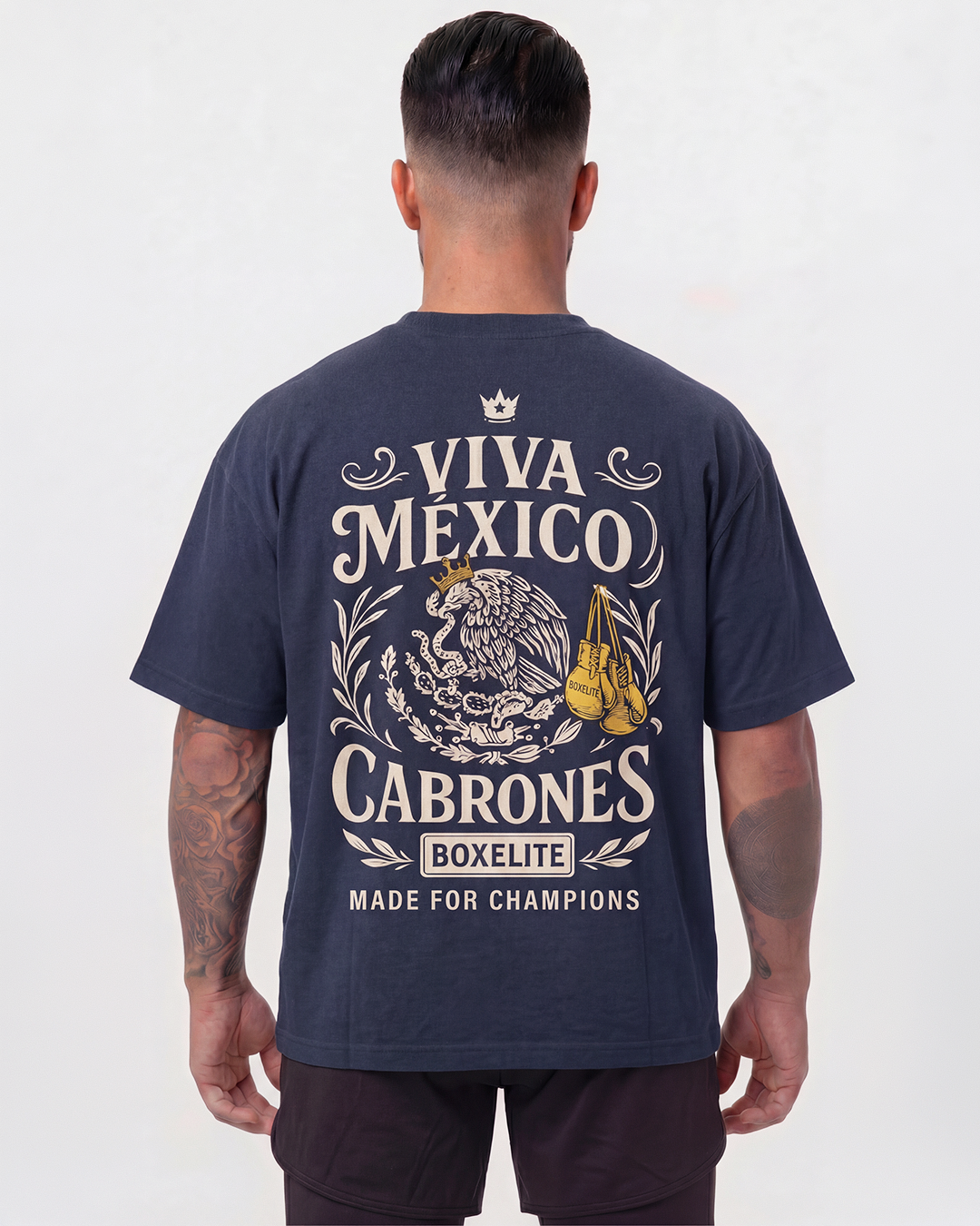 Viva Mexico Cabrones Navy T-Shirt