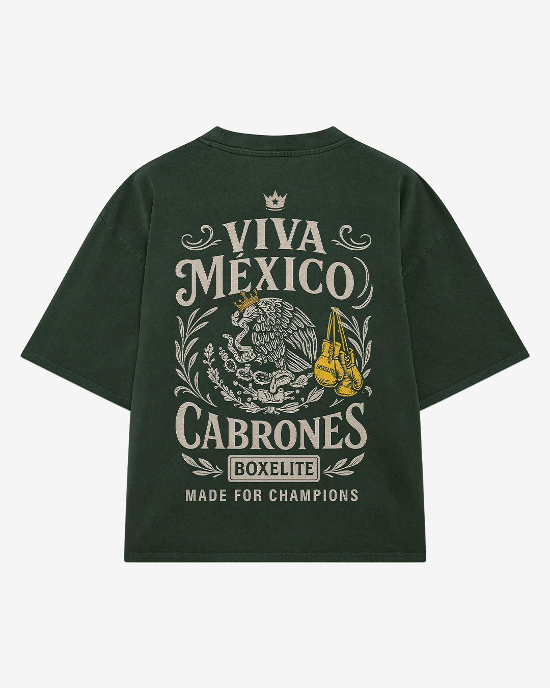 Viva Mexico Cabrones Dark Green T-Shirt