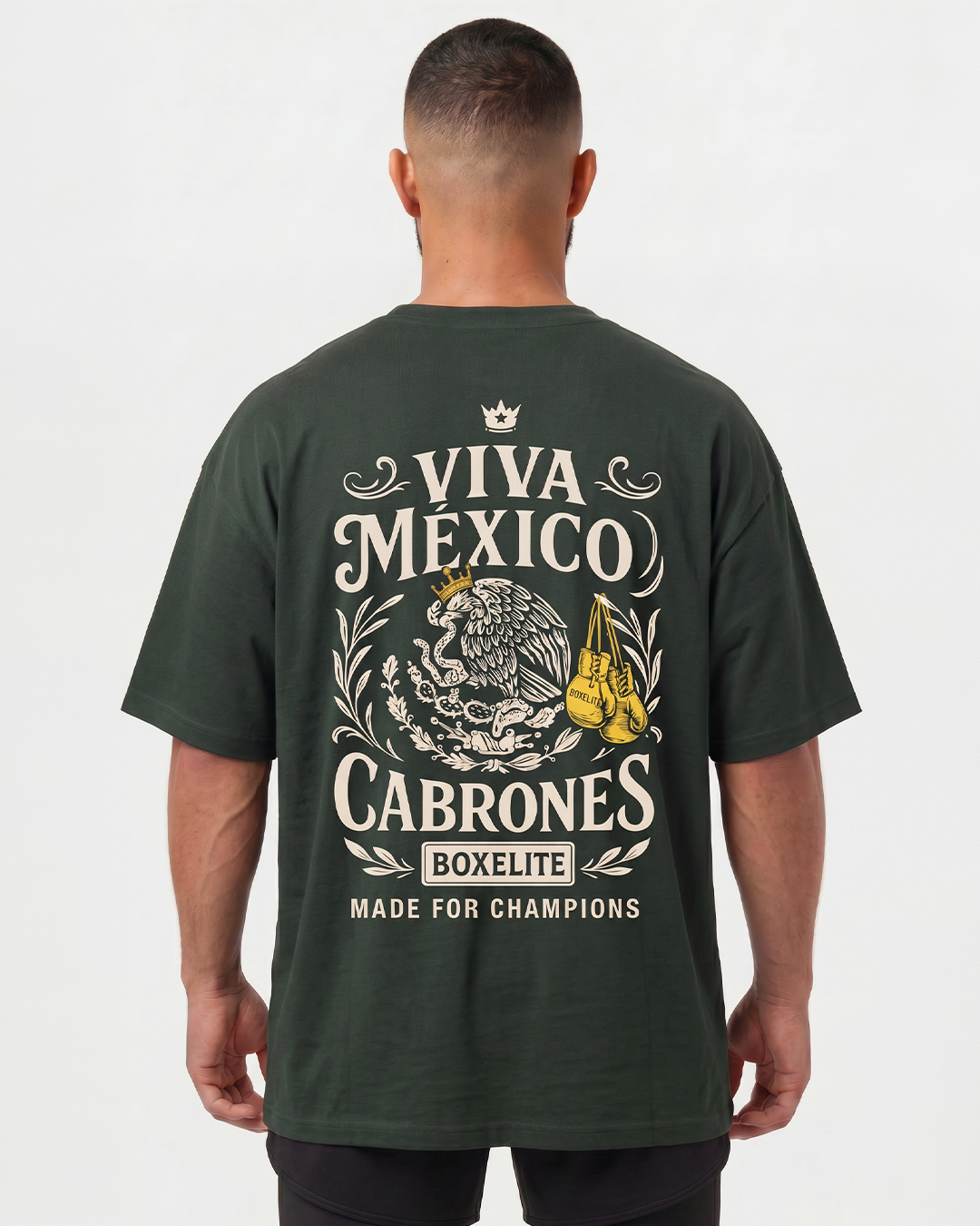 Viva Mexico Cabrones Dark Green T-Shirt
