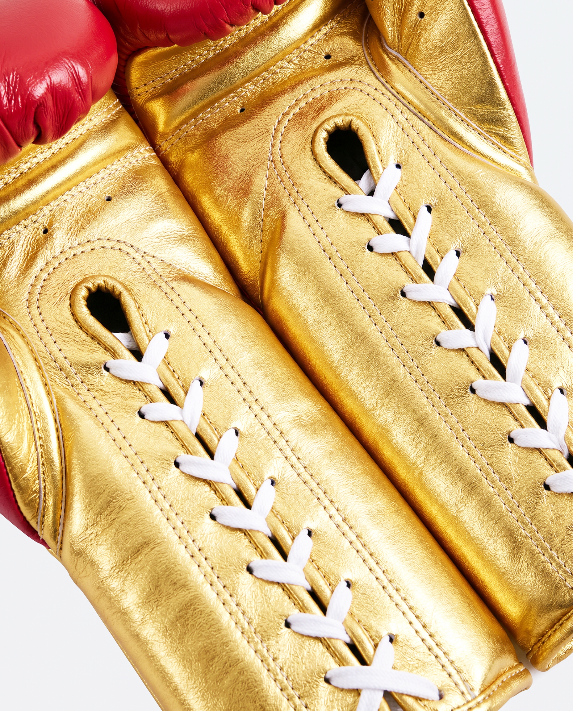 Red & Gold 8oz Pro Fight Gloves