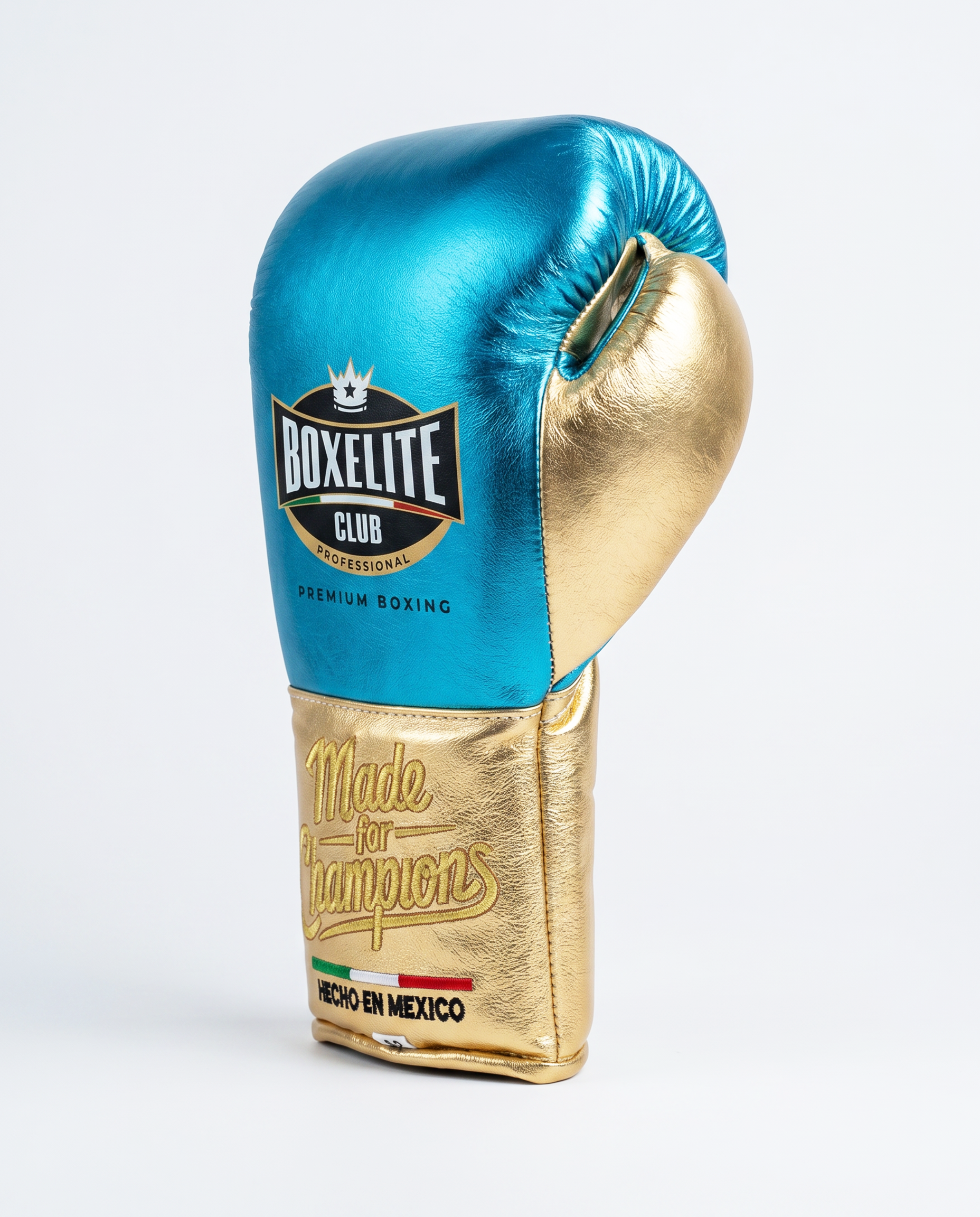 Aqua & Gold 12oz Training Gloves