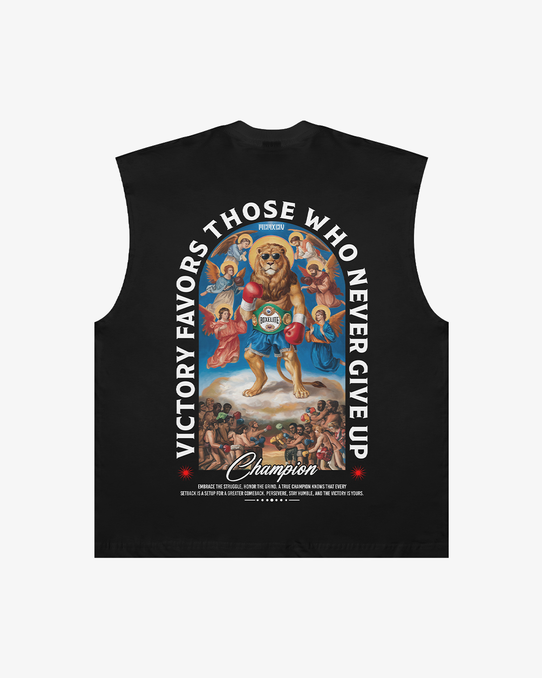 Divine Lion Champion Black Tank