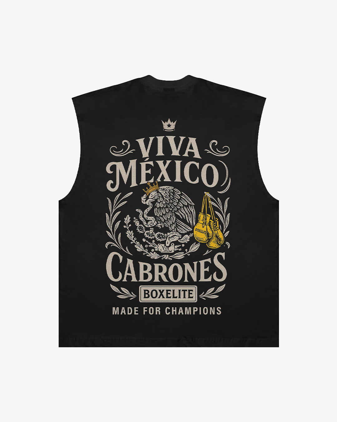 Viva Mexico Cabrones Black Tank