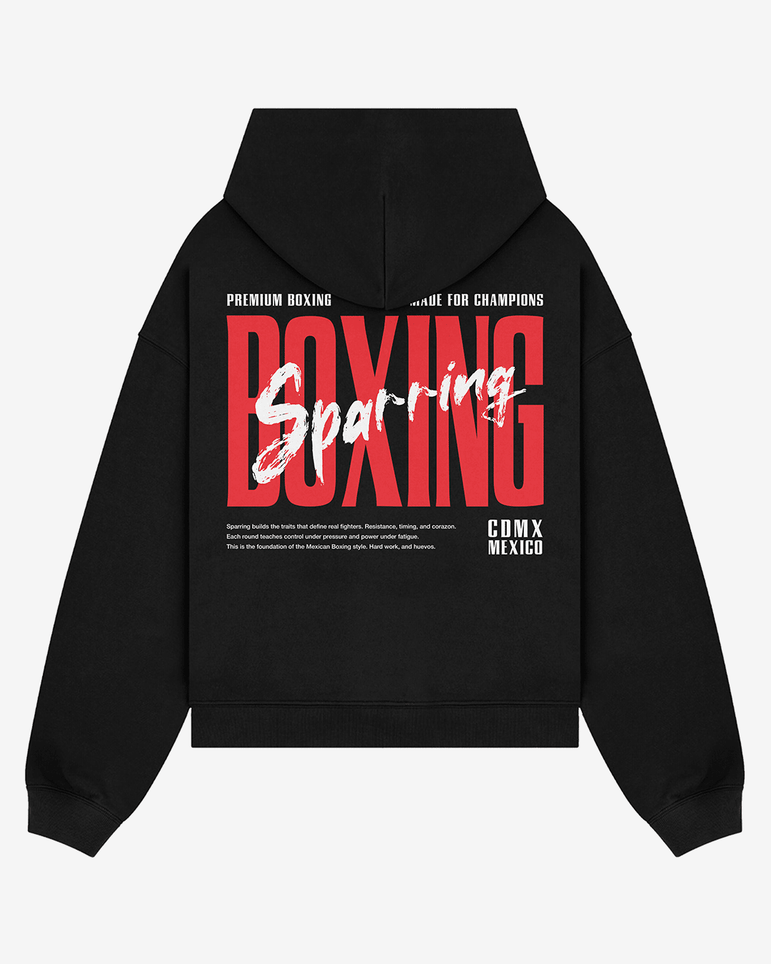 Boxing Sparring Black Hoodie