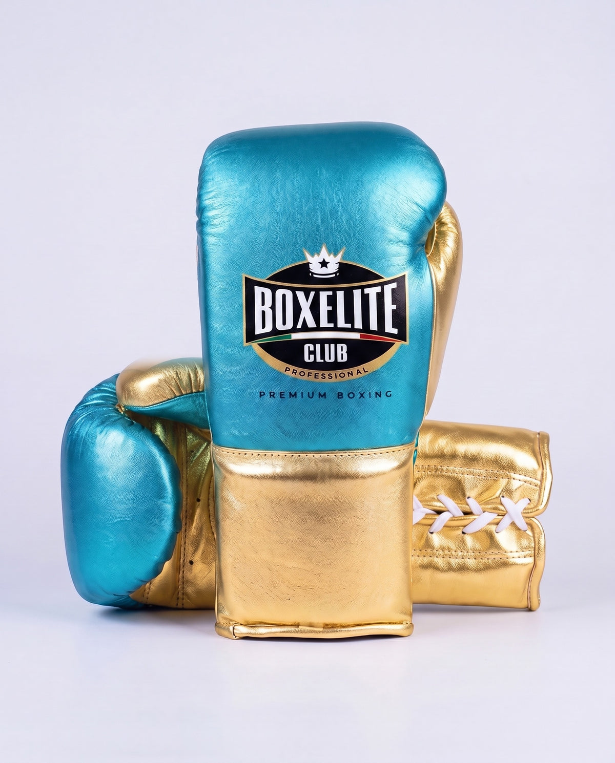 Aqua & Gold 10oz Pro Fight Gloves