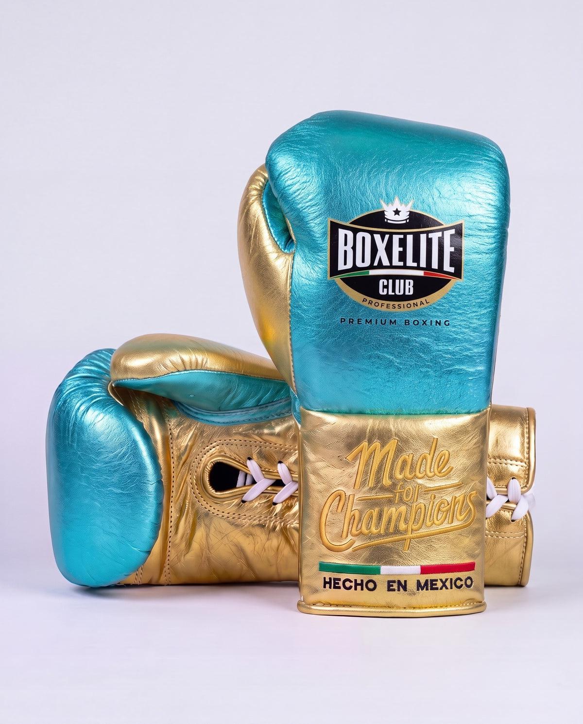 Aqua & Gold 16oz Training Gloves