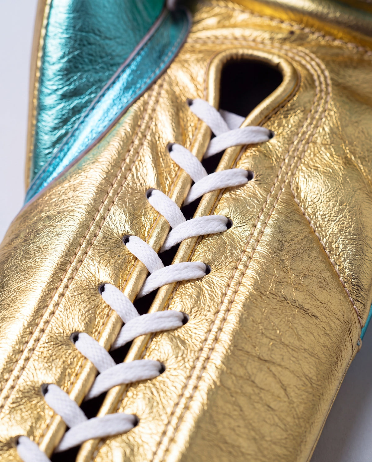 Aqua & Gold 16oz Training Gloves