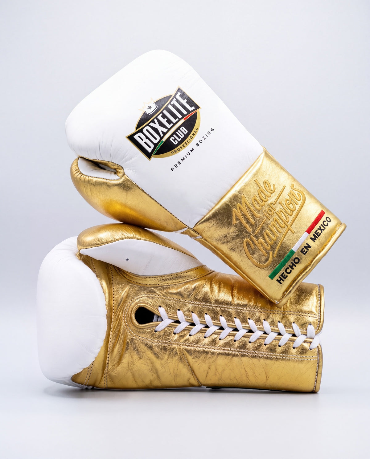 White & Gold 12oz Training Gloves