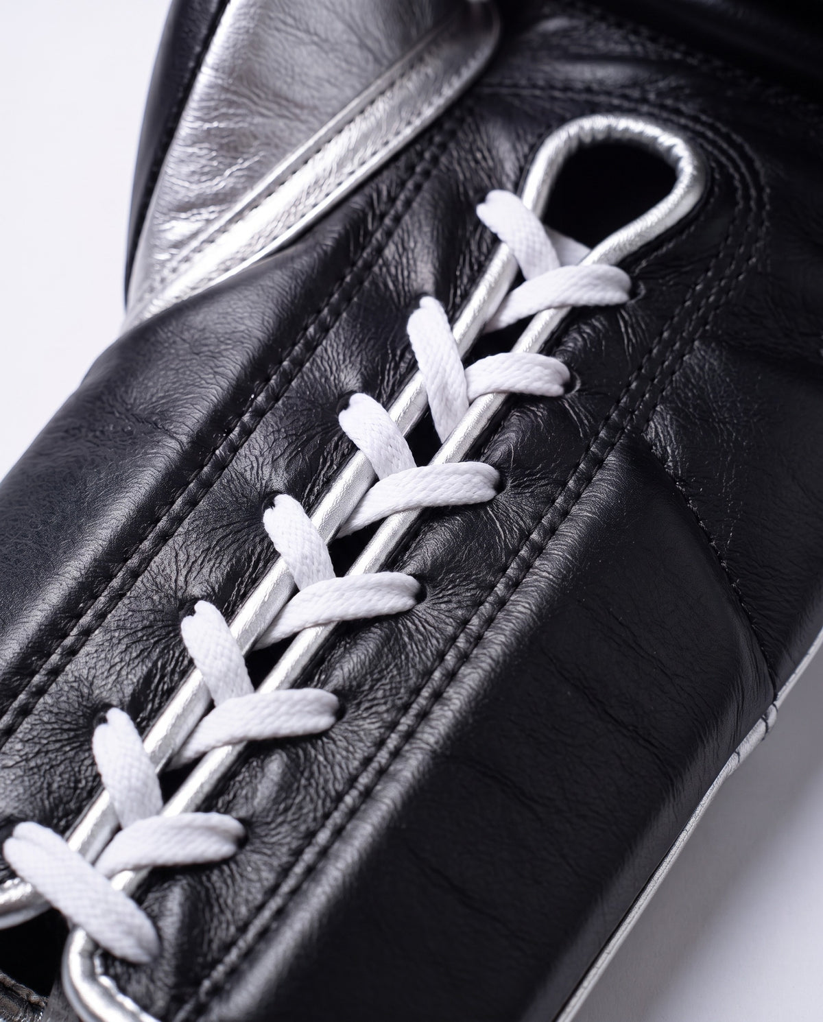 Silver & Black 12oz Training Gloves