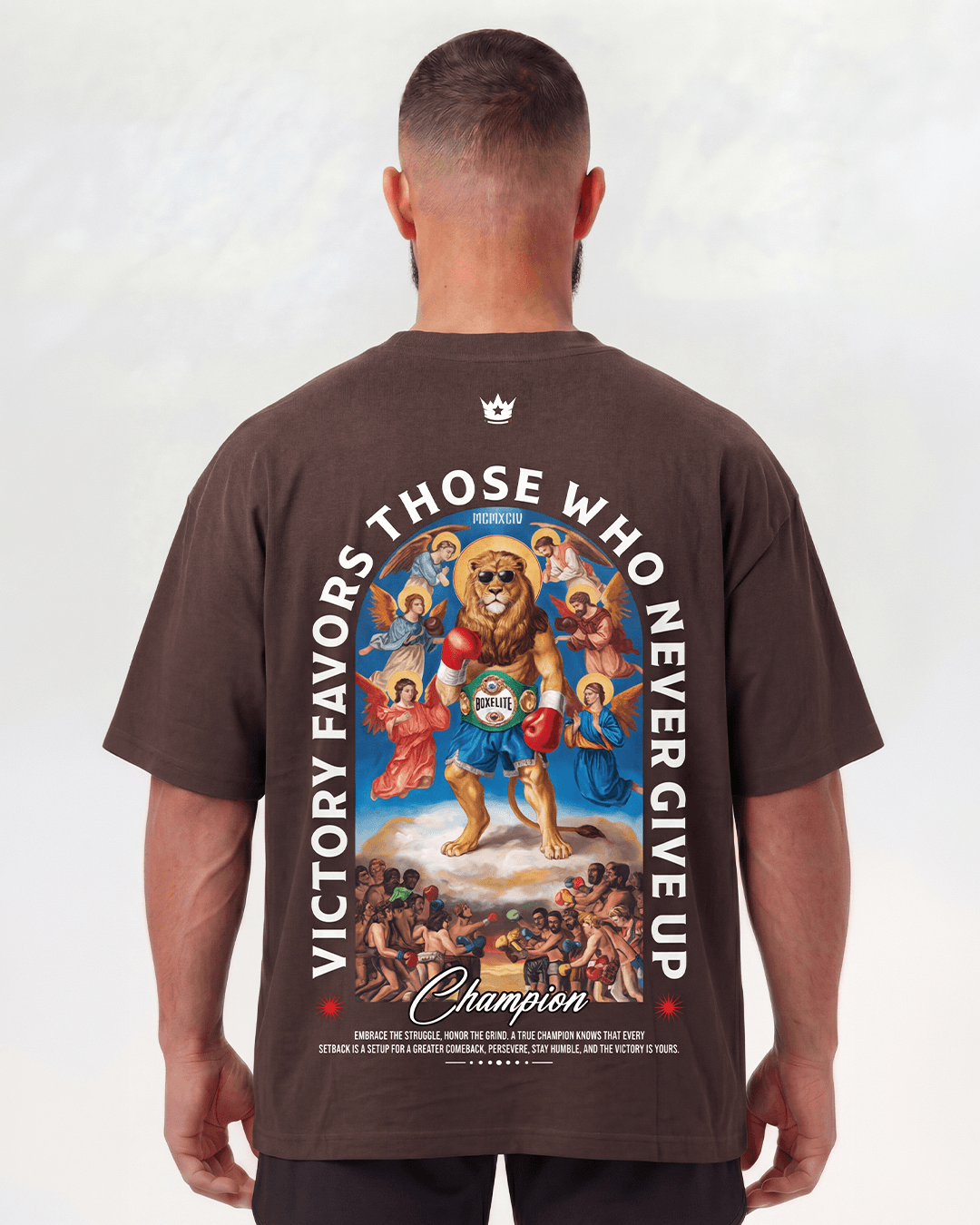 Divine Champion Lion Brown T-Shirt