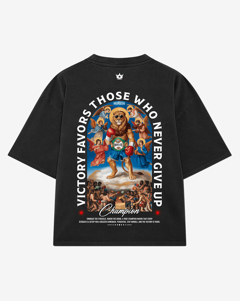 Divine Champion Lion Black T-Shirt