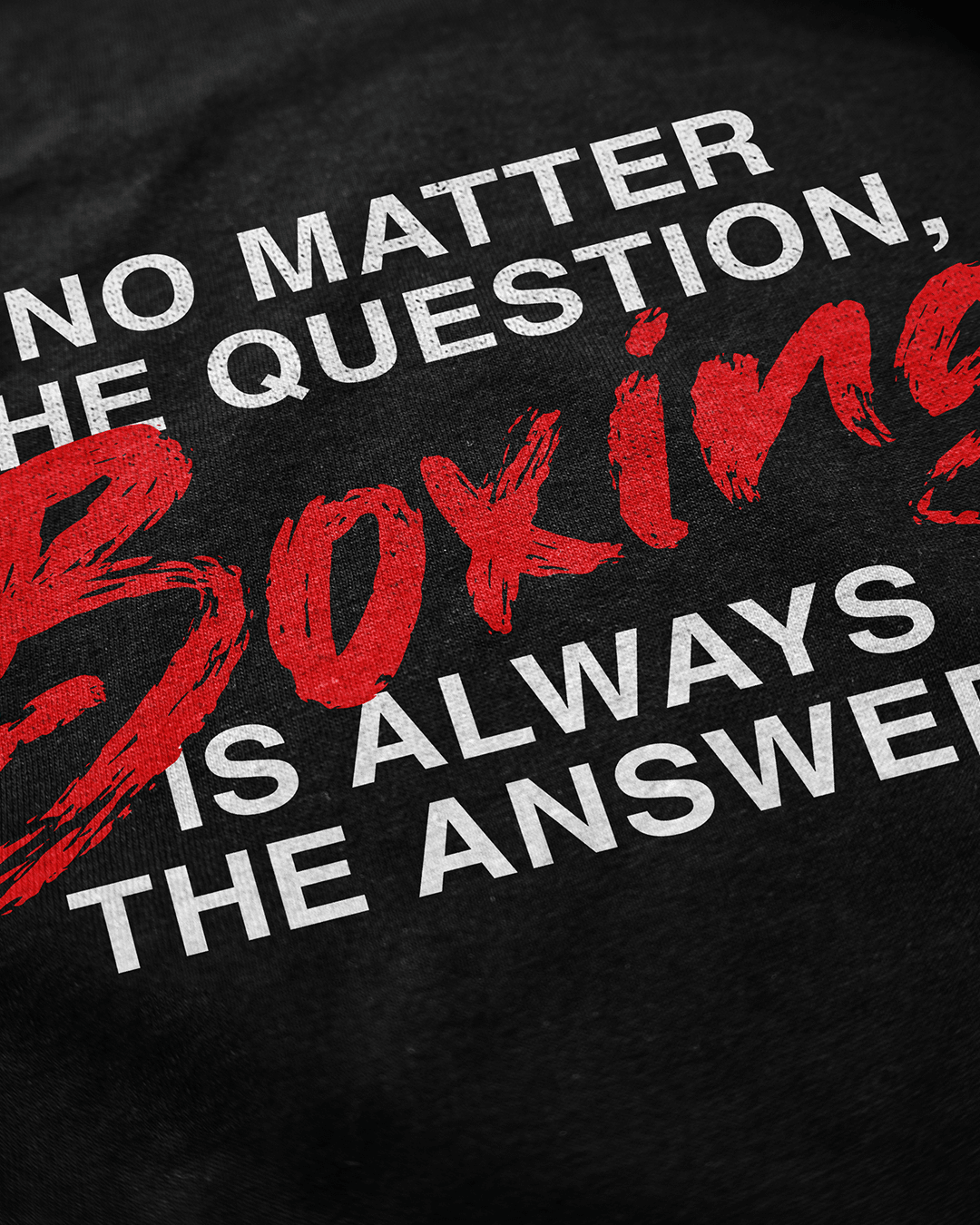 No Matter The Question Black T-Shirt
