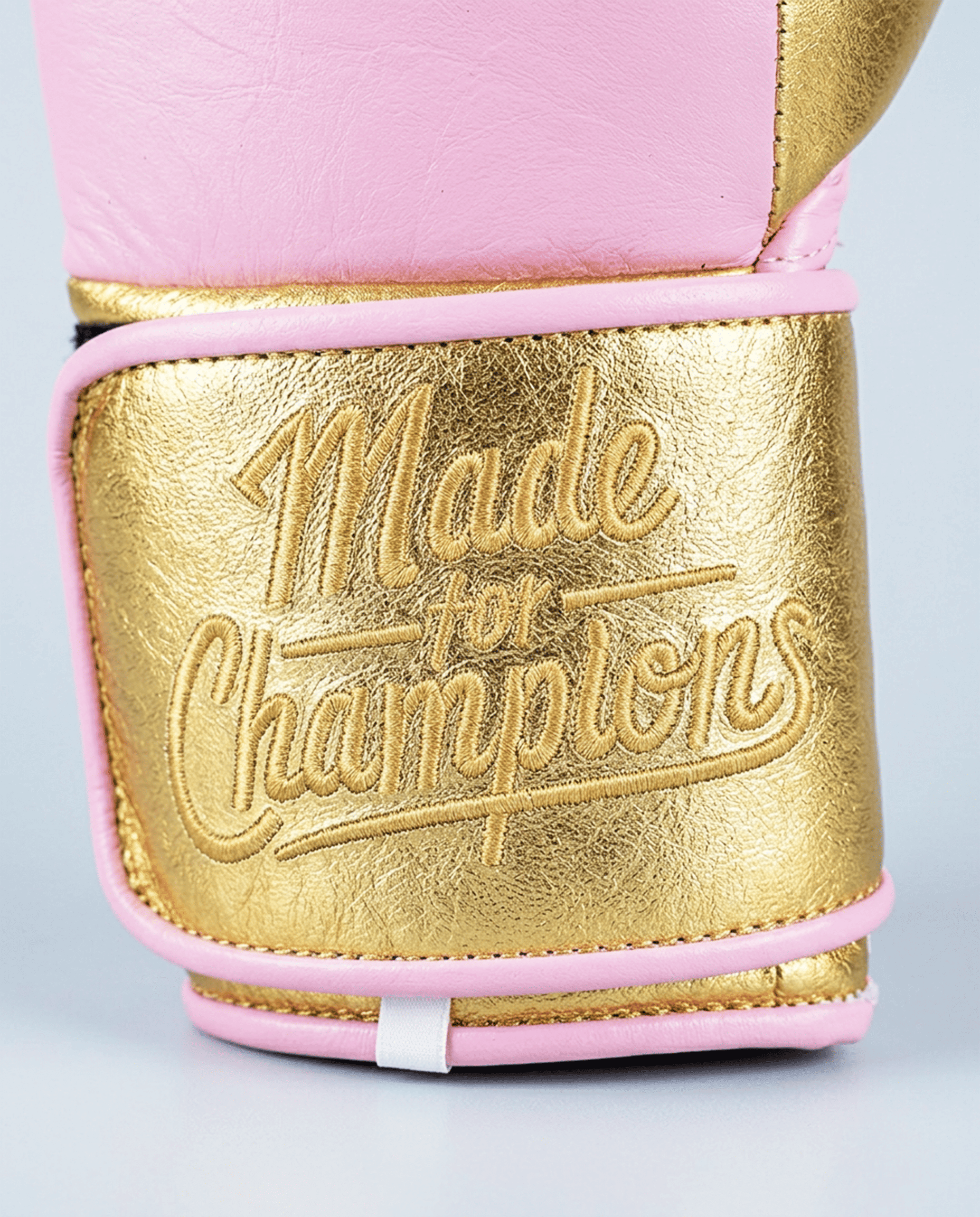 Pink & Gold 14oz Velcro Training Gloves