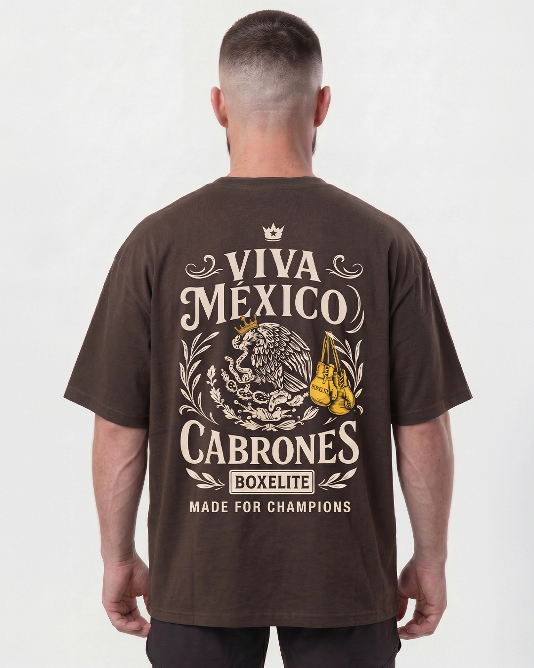 Viva Mexico Cabrones Brown T-Shirt