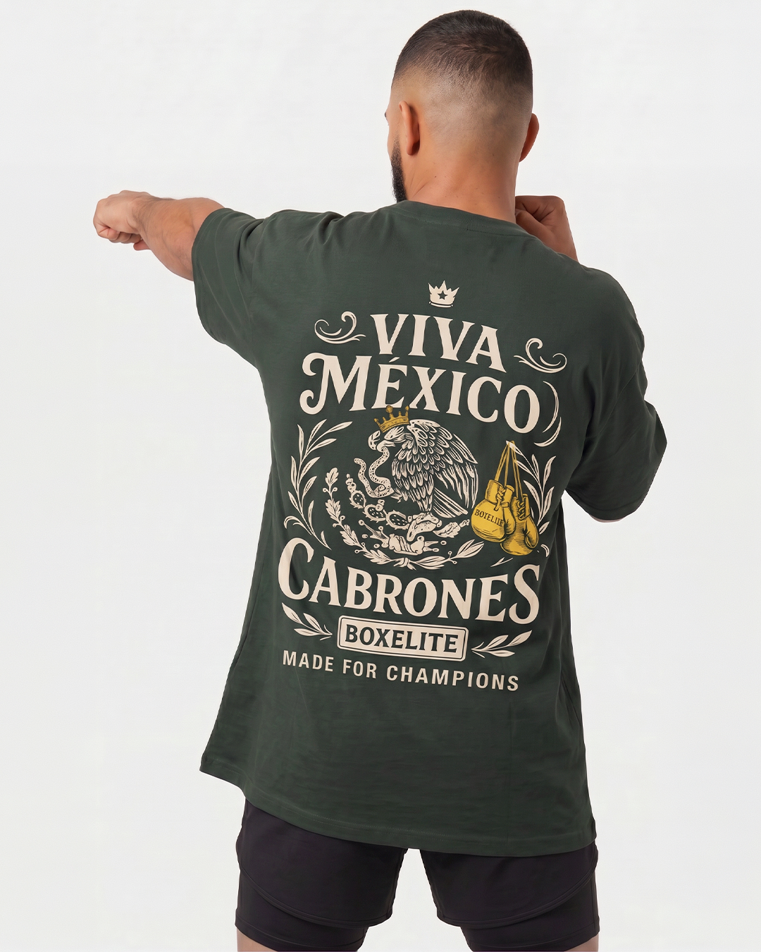 Viva Mexico Cabrones Dark Green T-Shirt
