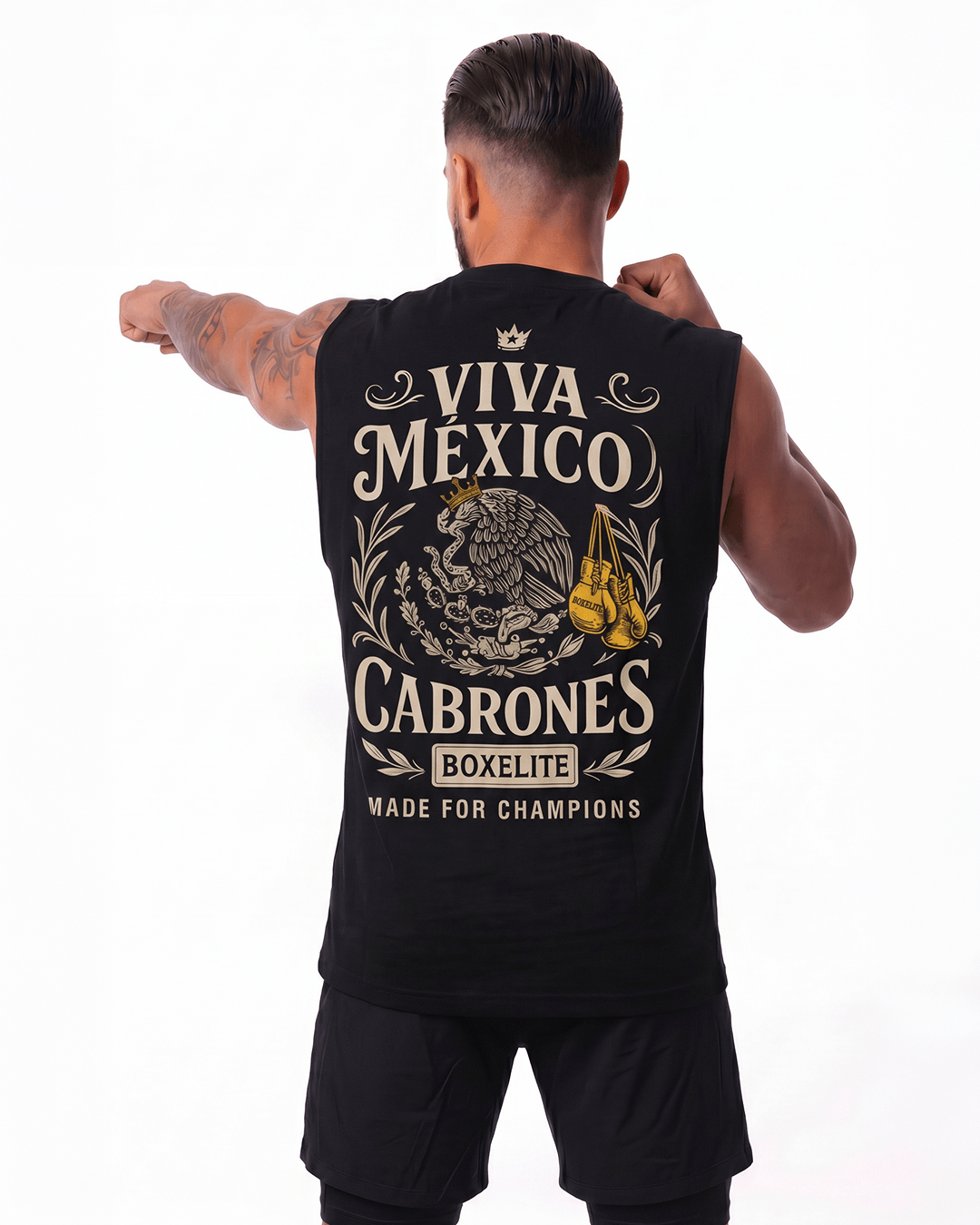 Viva Mexico Cabrones Black Tank