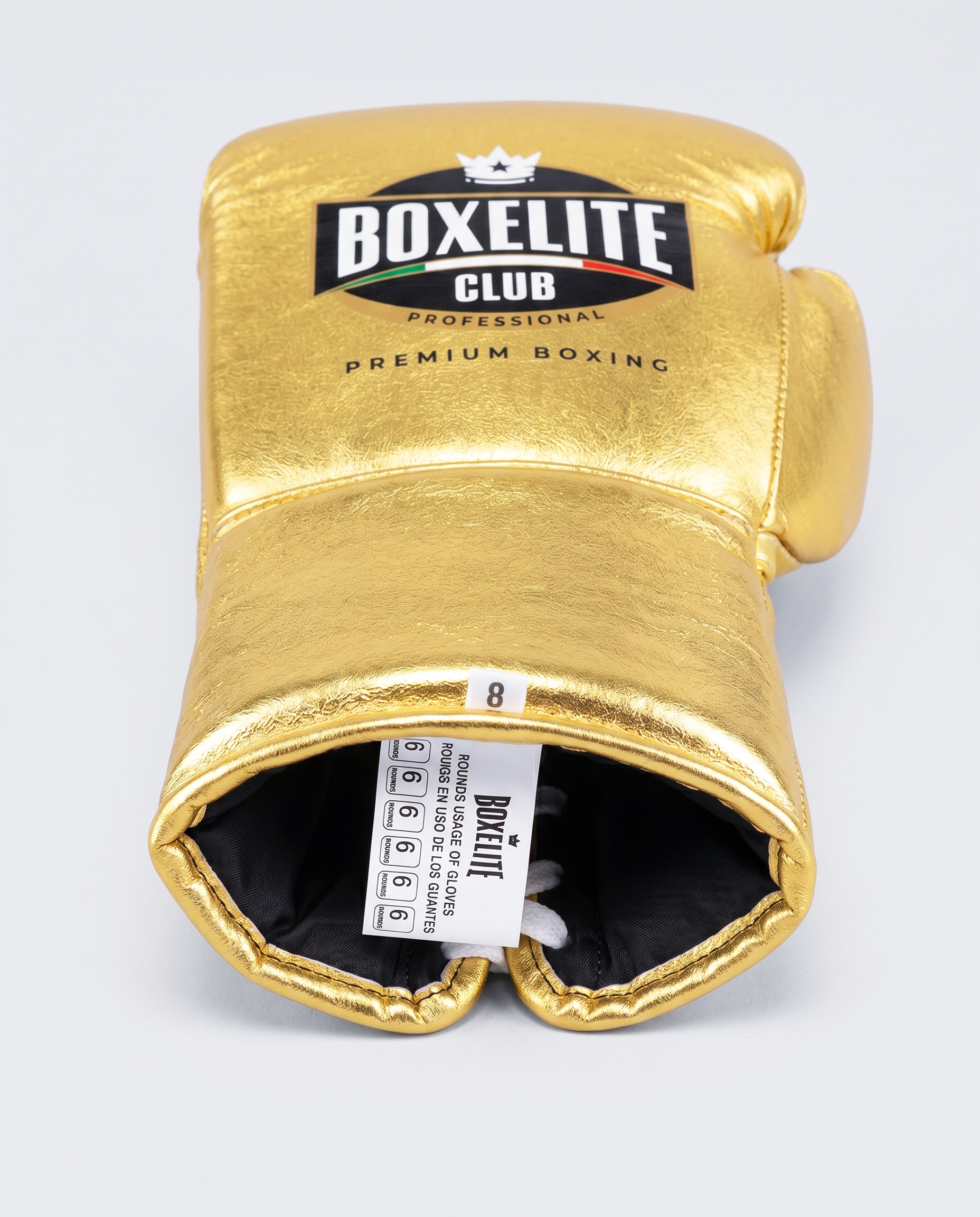 Golden 8oz Pro Fight Gloves