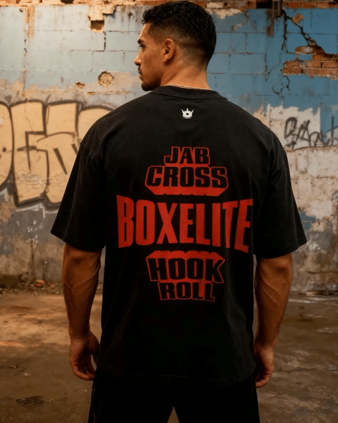 Jab Cross Hook Roll Black T-Shirt