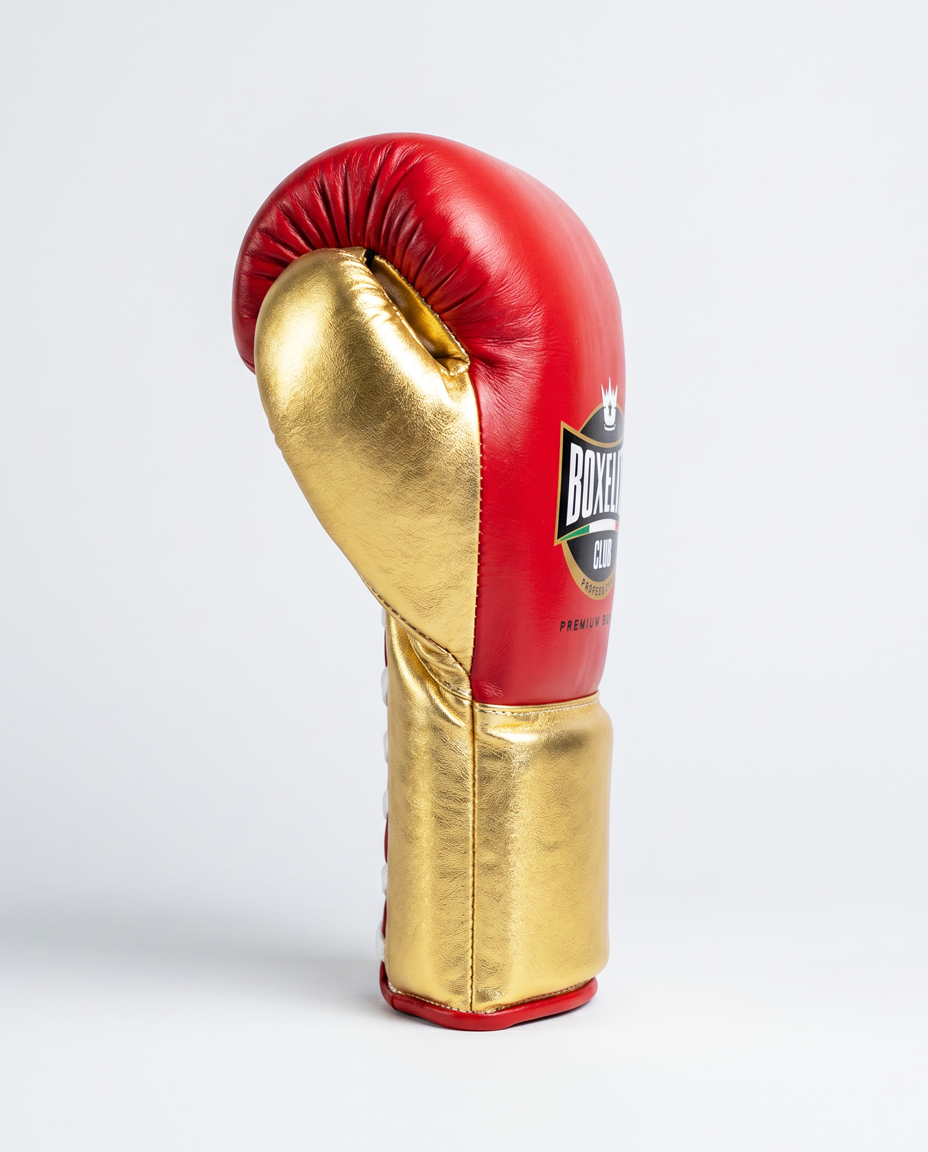Red & Gold 8oz Pro Fight Gloves