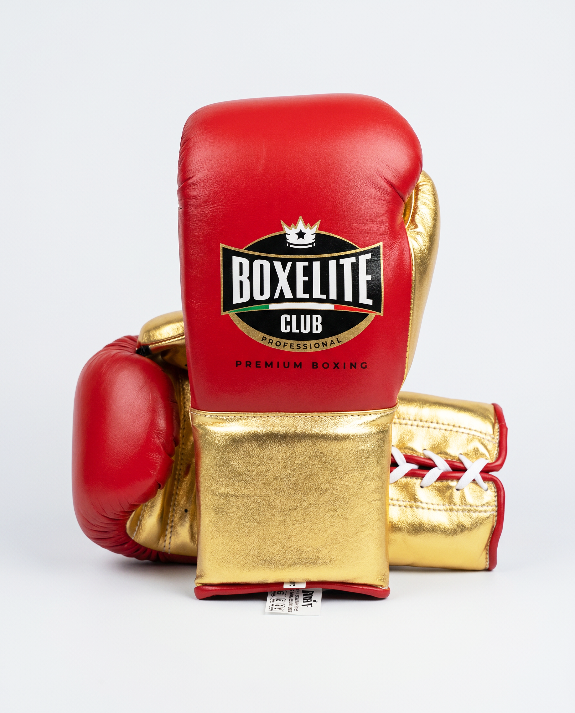 Red & Gold 8oz Pro Fight Gloves