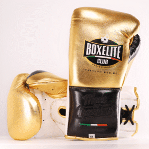 Dynamic MX Bag Gloves - Gold, Black & White 12oz