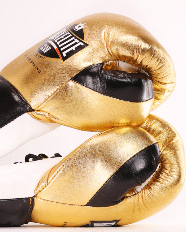 Dynamic MX Bag Gloves - Gold, Black & White 12oz - Image 3