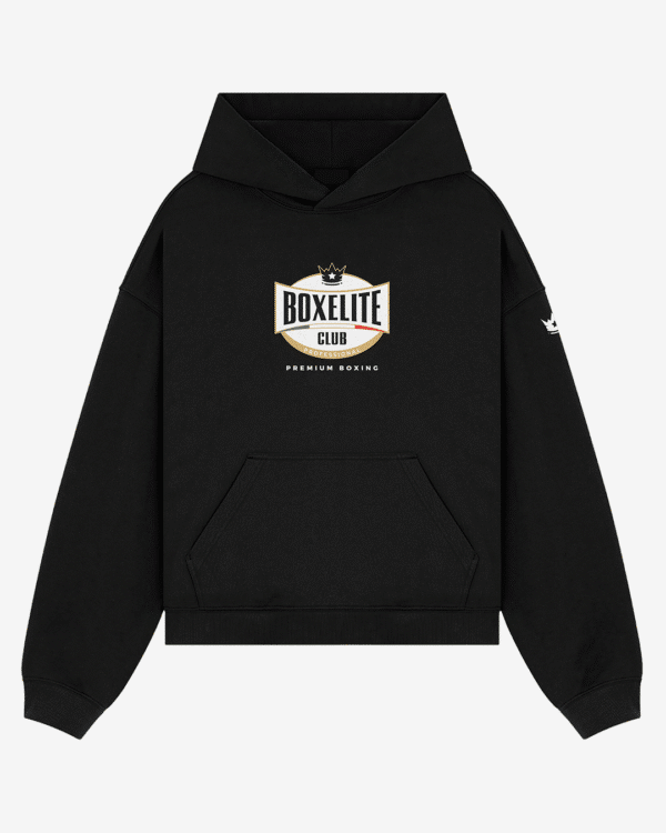 Classic BOXELITE Black Hoodie - Image 1