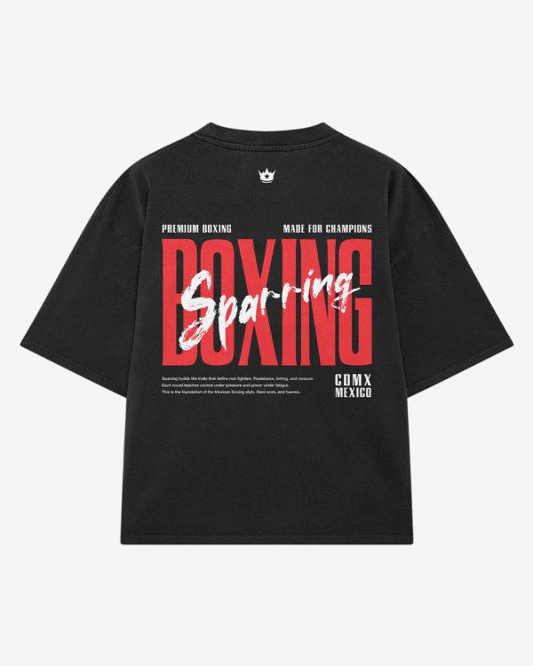 Boxing Sparring Black T-Shirt - Image 1