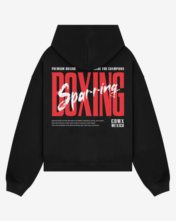 Boxing Sparring Black Hoodie - Image 1