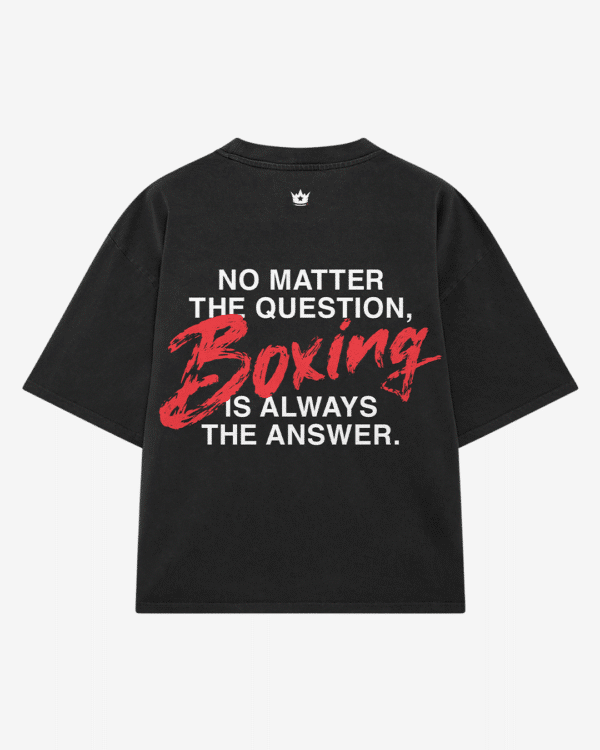 No Matter The Question Black T-Shirt - Image 1