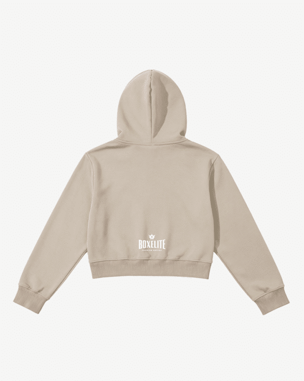 Don't Hit On Me, I Hit Harder Tan Hoodie - Image 3
